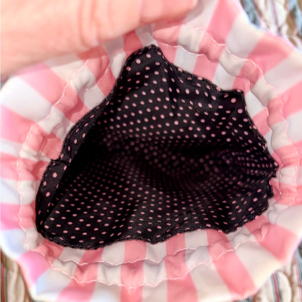 Iconic Victoria's Secret Pink and White Striped Travel Pillow Set - Picture 8 of 9